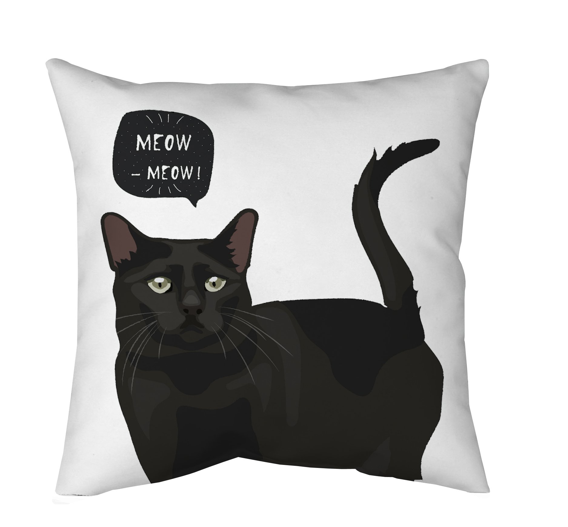 cat throw pillow